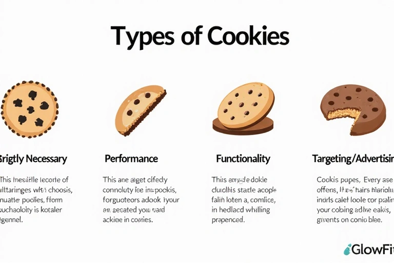 Diagram showing different types of cookies and their functions